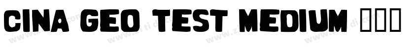 Cina GEO Test Medium字体转换